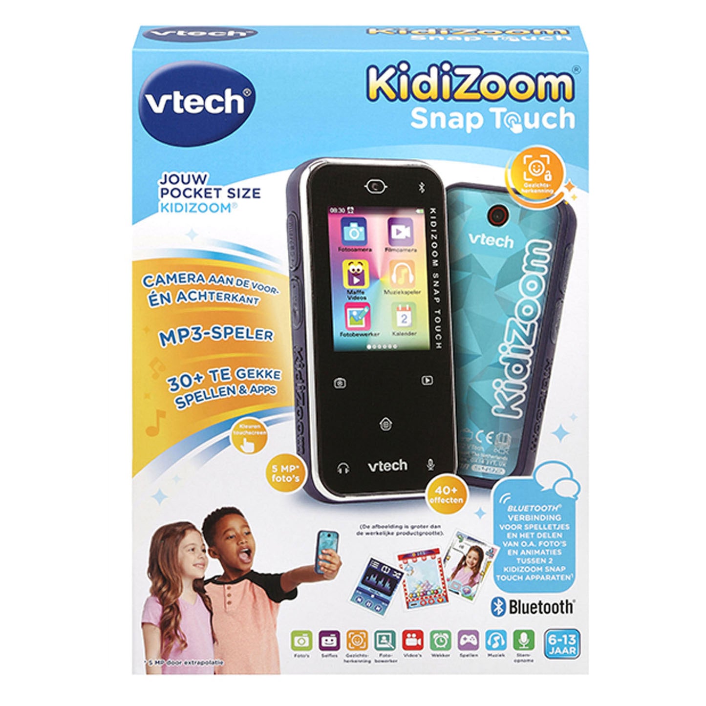 Teléfono de juguete Vtech Kidizoom Snap Touch Blue 2 piezas