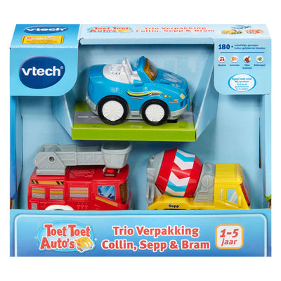 Vtech Toet Toet Auto's Pack Collin, Sepp y Bram