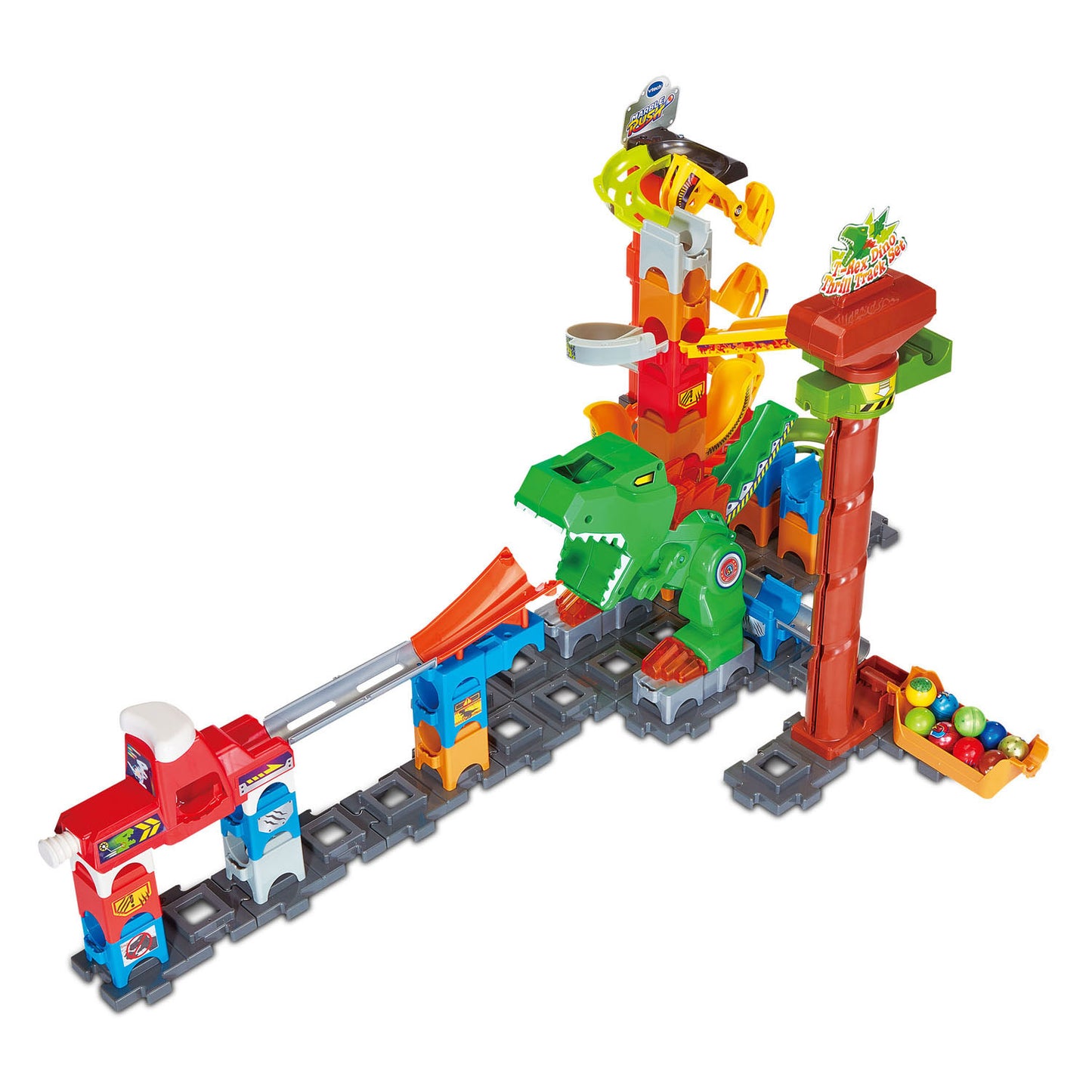 Vtech Marble Rush Dino Adventures set magnetico xl400e pista per biglie