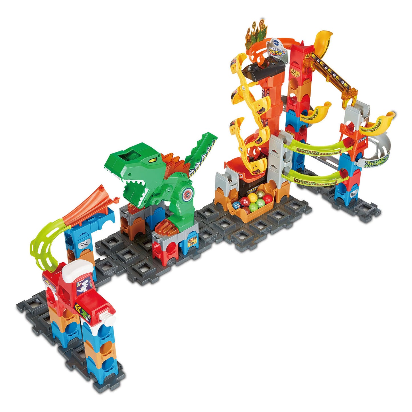 Vtech Marble Rush Dino Adventures set magnetico xl400e pista per biglie
