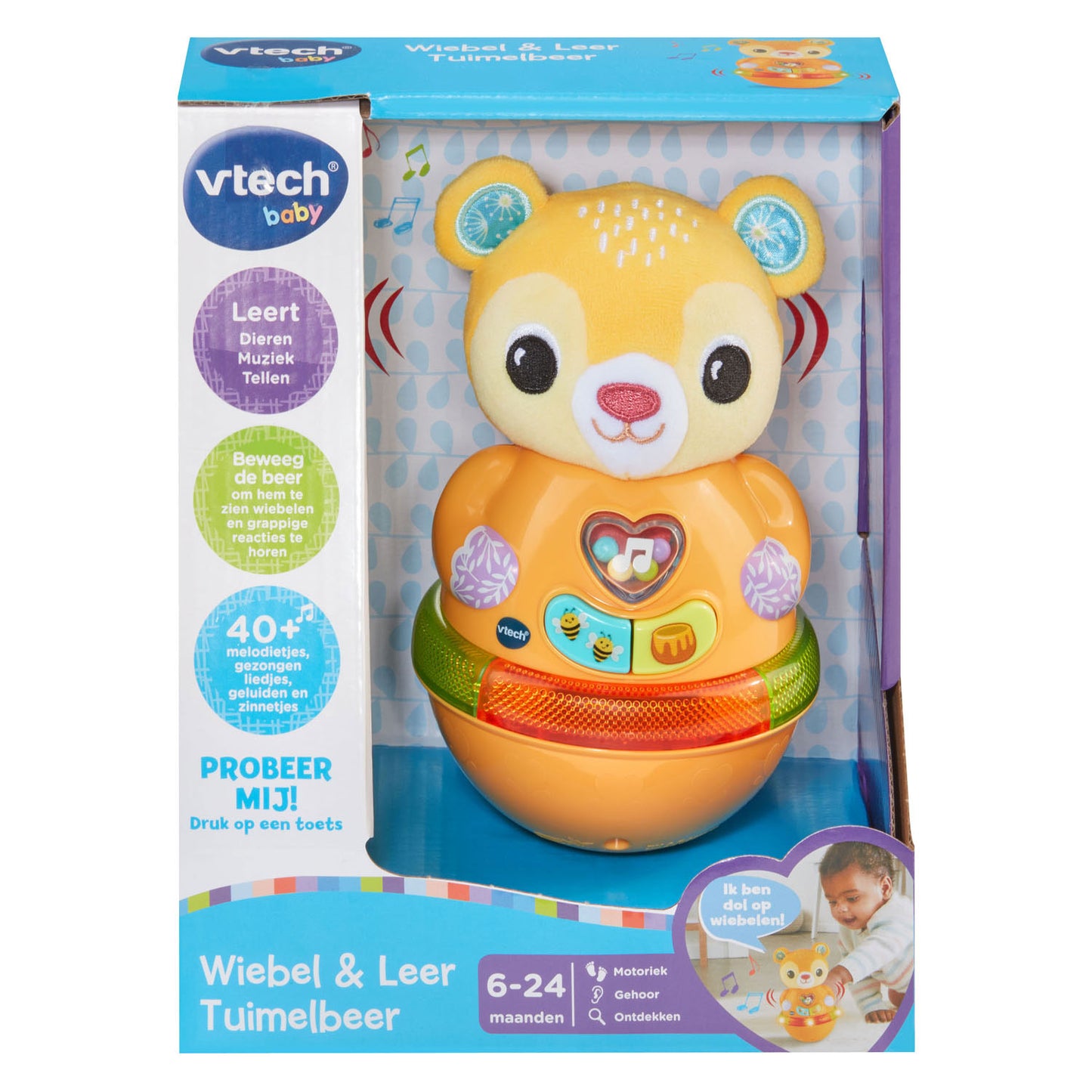 Vtech muove e impara l'orso cadente con 40 melodie
