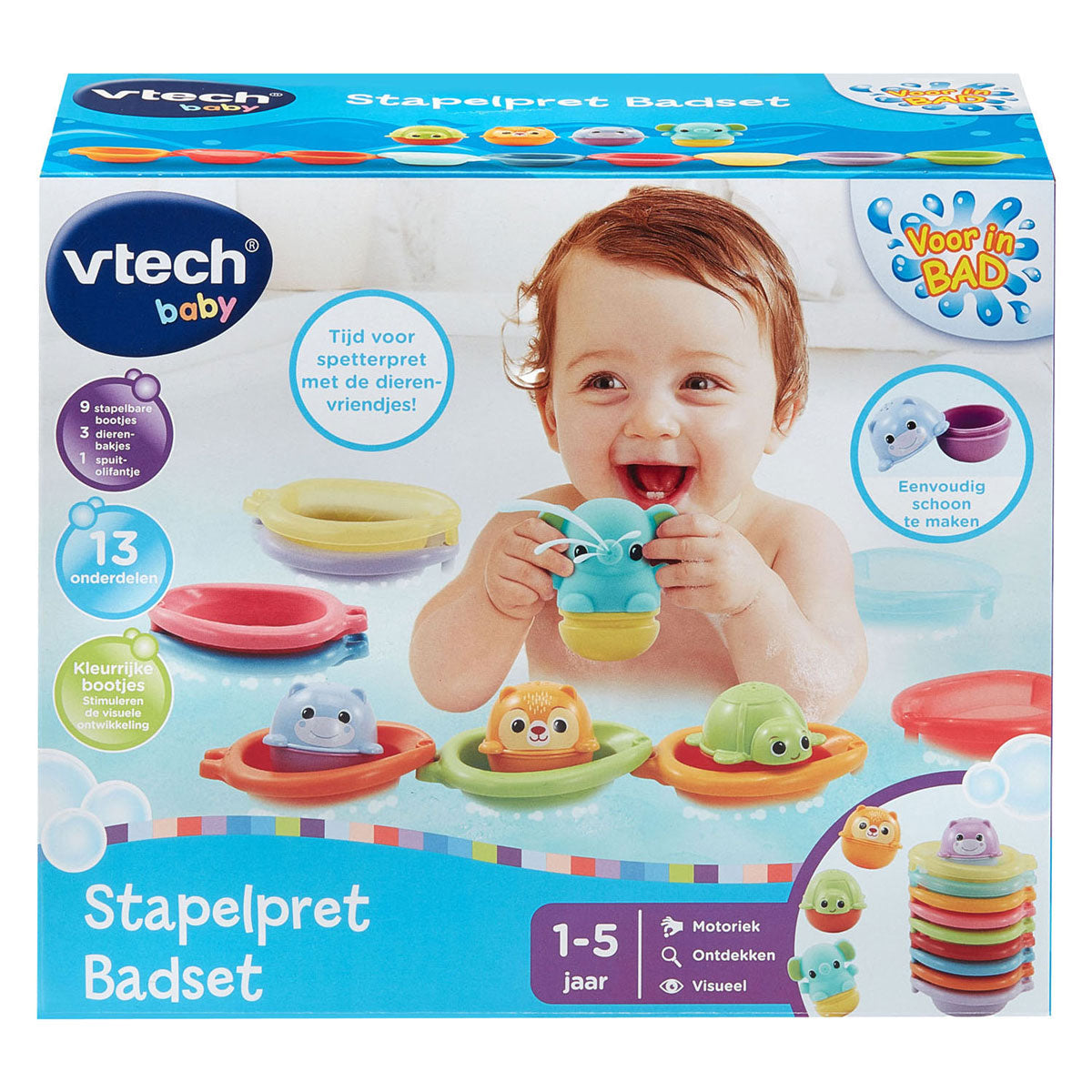 Divertente set da bagno impilabile Vtech