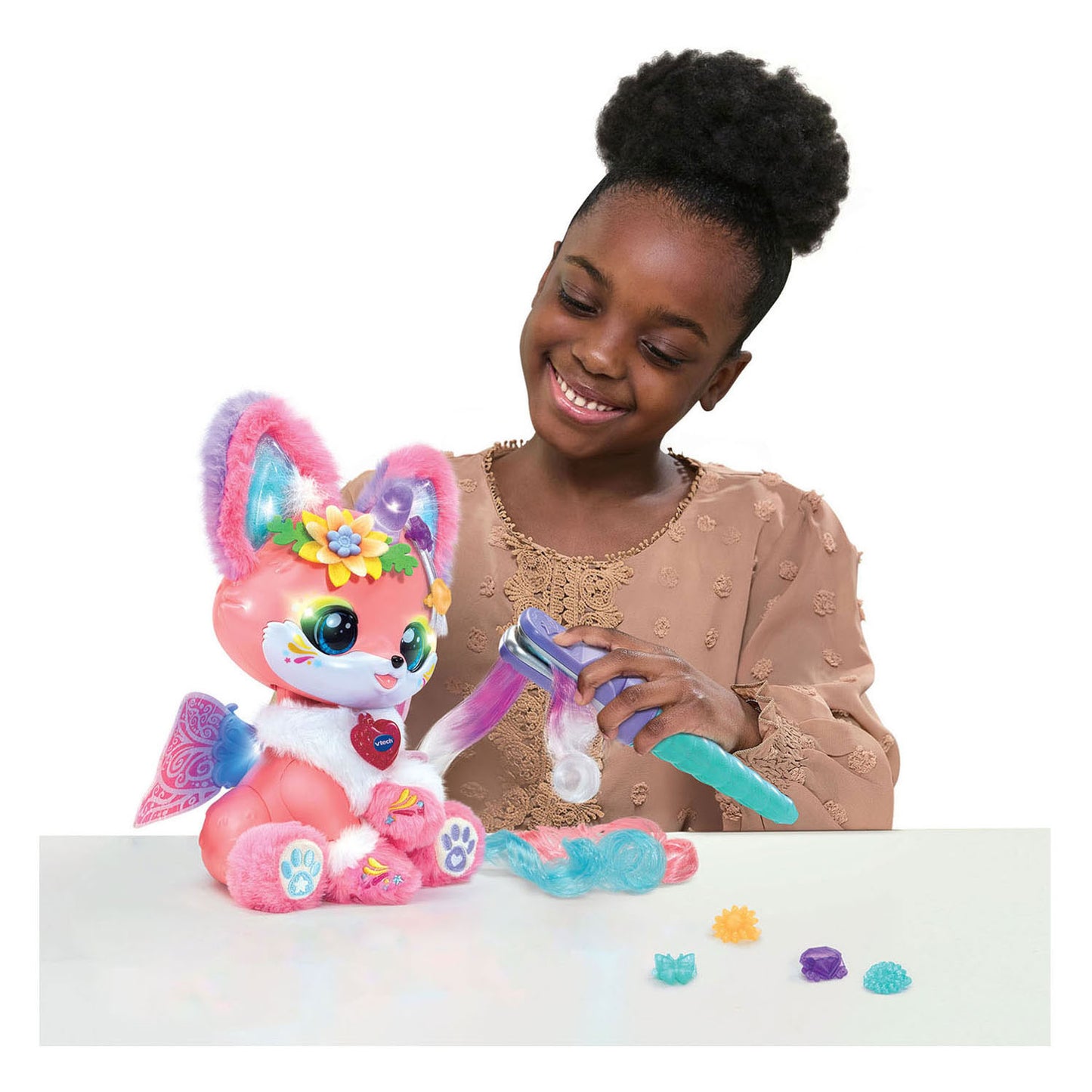 Vtech lili beauty magic color versier je interactieve knuffel