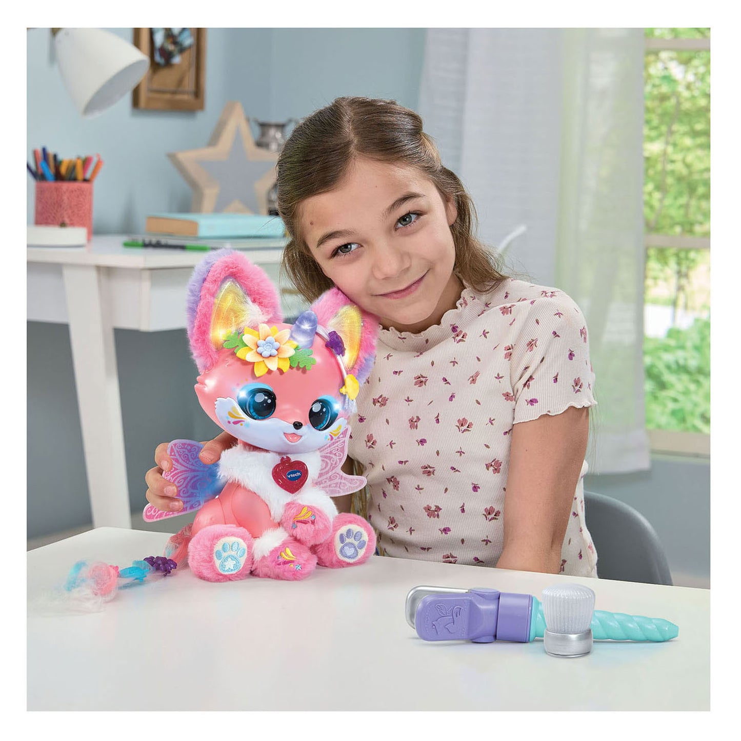 Vtech lili beauty magic color versier je interactieve knuffel