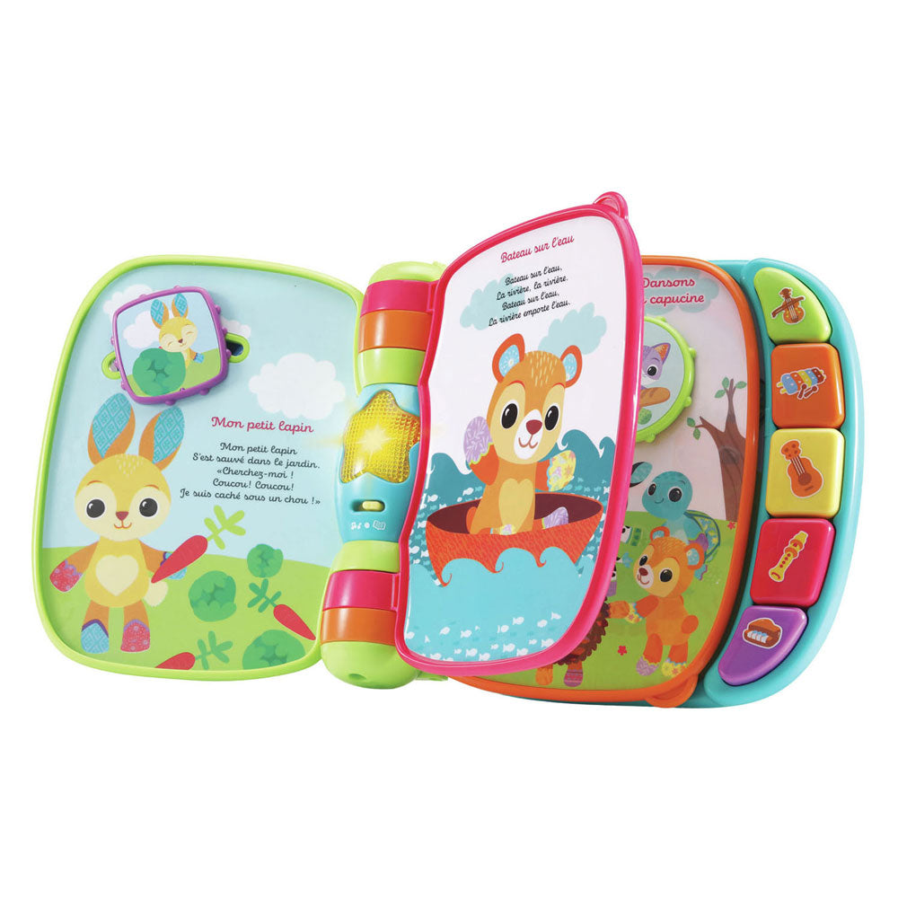 Vtech libro infantil interactivo bebé libro súper encantado de gatitos bebé azul multicolor
