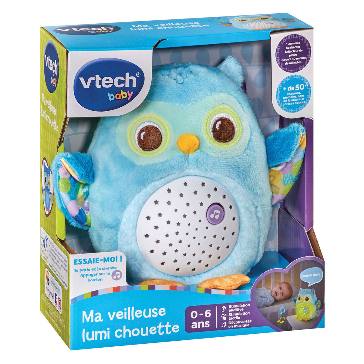 Lampada da notte a forma di gufo della buonanotte Vtech