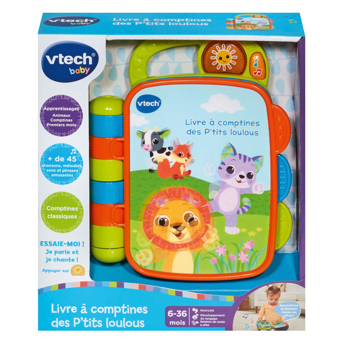 Libro vtech con canciones infantiles
