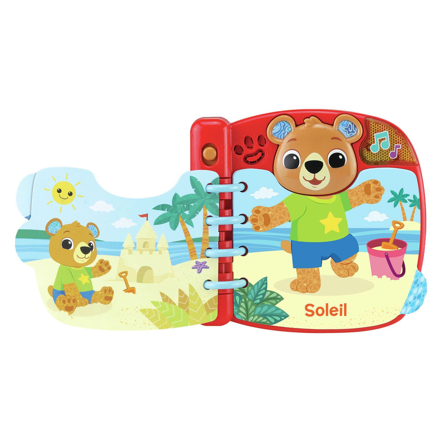 Vtech escogiendo ropita de bebé con osito