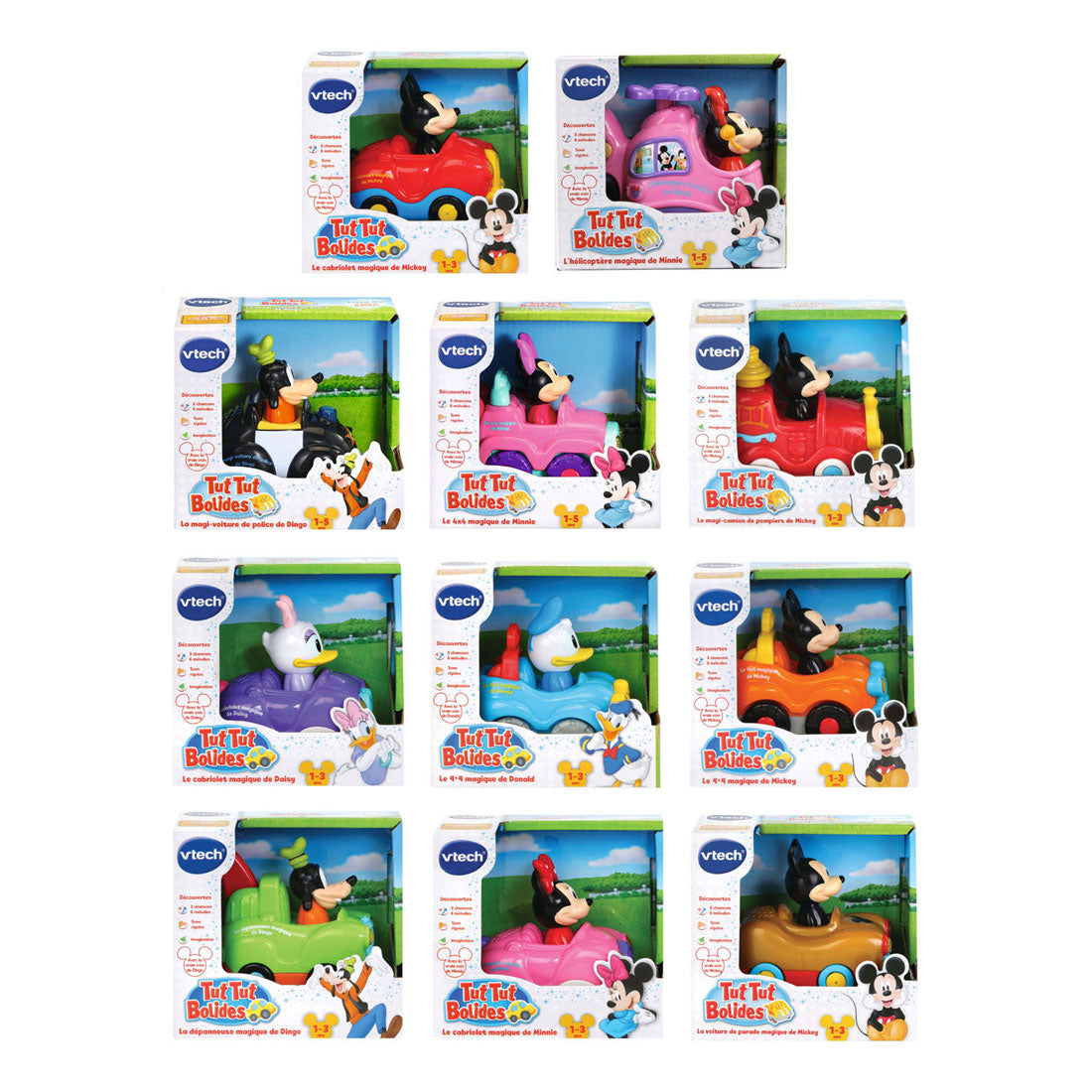 Veicolo Vtech Toot Toot Cars Disney Topolino Amici