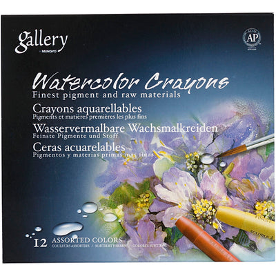 Tiza acuarelable Mungyo, L: 9,3 cm, grosor 8 mm, rosa fresco (316), 12 piezas 1 caja
