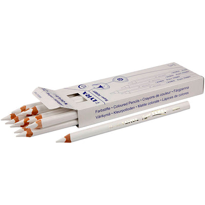 Lyra Super Ferby 1 matite colorate, l: 18 cm, riempimento di 6,25 mm, bianco, 12 pezzo 1 scatola