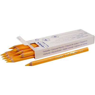 Lyra Super Ferby 1 matite colorate, l: 18 cm, riempimento di 6,25 mm, giallo, 12 pezzo 1 scatola