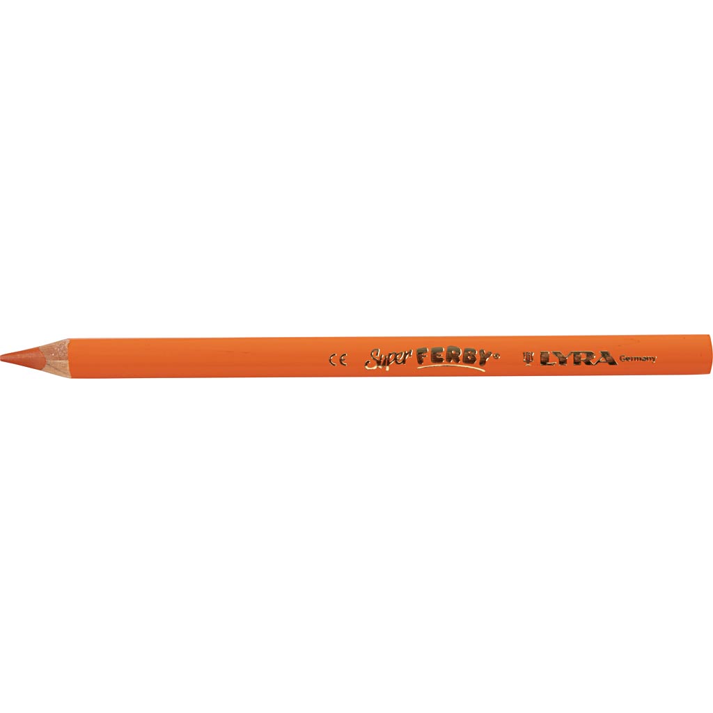 Lyra Super Ferby 1 matite colorate, l: 18 cm, riempimento di 6,25 mm, arancione, 12 pezzo 1 scatola