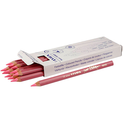 Lyra Super Ferby 1 matite colorate, l: 18 cm, riempimento di 6,25 mm, rosso chiaro, 12 pezzo 1 scatola