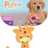 Zolux puppyspeelgoed latex giraffe oranje