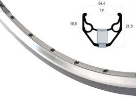 Rigida Velg 26 (559) ZAC-2000 14 Silver (affilato)