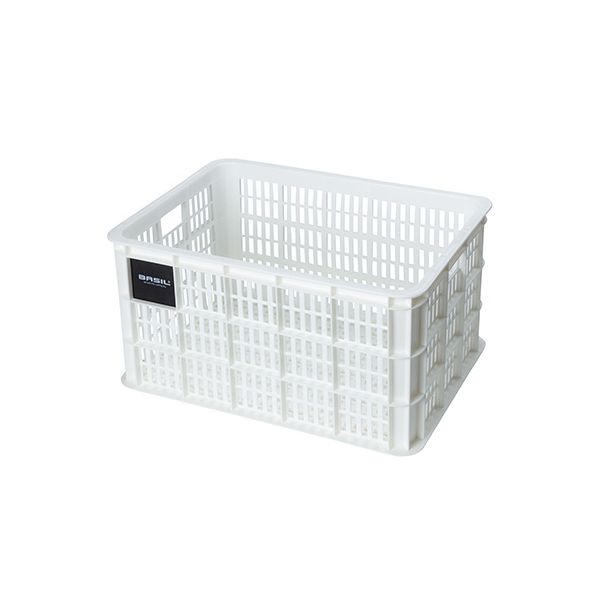Basil Fietskrat L - Large - 40 litri - Bianco