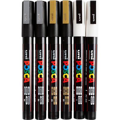 Https: www.cchobby.nl posca-marker-afm-pc-3m-lijndikte-0-9-1-3-mm-fijn-goud-zilver-wit-6-div-1-doos