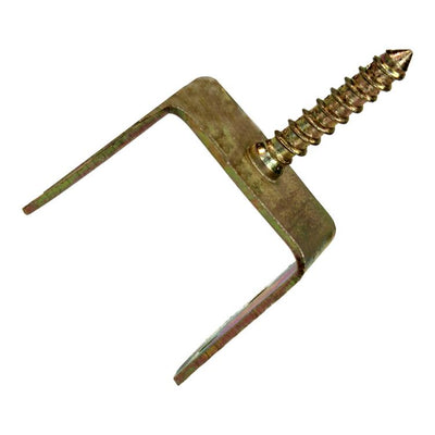 Mack 1069066 - Supporto per schermo in treccia ad U zincato giallo 37 mm | 10 pezzi