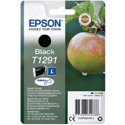 Cartucho de tinta epson t1291 c13t12914012 negro