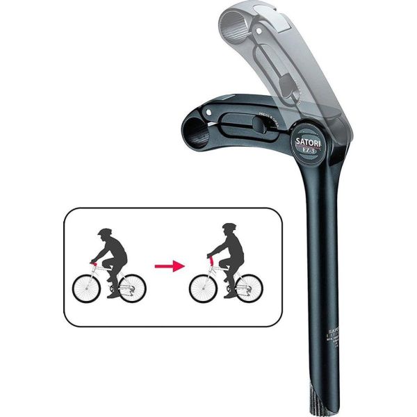 Satori Stem EZ3 Quill 25.4 mm 230 mm negro