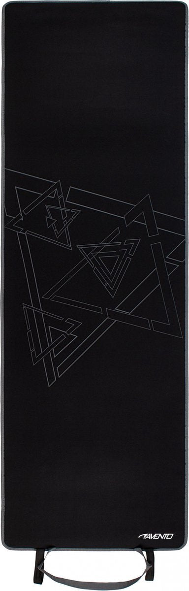 Avento fitnessmat neopreen - 180 x 60 x 0.6 cm - zwart grijs
