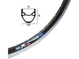Rigida Velg 28 (622) X-Plorer 32 14 Negro (afilado)
