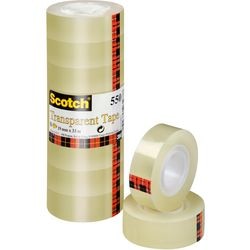 Nastro trasparente tower pack 550 scotch 19mmx33m 8 rotoli