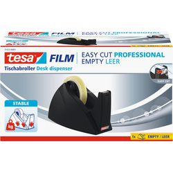 Porta nastro adesivo tesa easy cut nero 25mm x 66 m