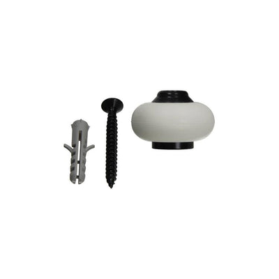 Mack 1069030 - fermaporta con gomma nera ø 30 mm 1 pz pz | 6 pezzi