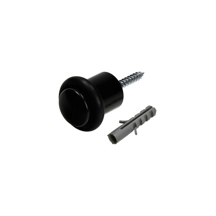 Mack 1069034 - cilindro fermaporta modello nero ø 20h30 mm 1 pz pz | 6 pezzi