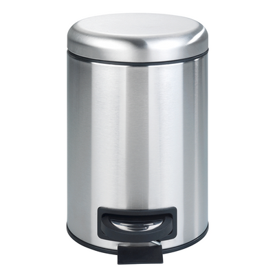 Wenko 1069562 - pattumiera leman 3 litri acciaio inox opaco | 1 pz