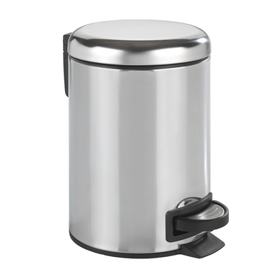 Wenko 1065701 - pattumiera leman 3 litri acciaio inox gl. | 1 pz