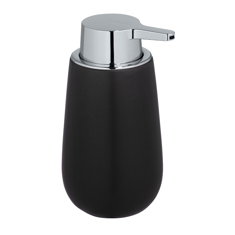 Wenko 1065610 - distributore di sapone. ceramica badi nera | 1 pz