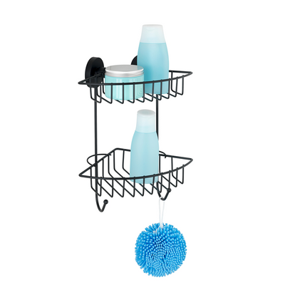 Wenko 1069609 - griglia angolare vac.loc 2 strati bari nero. | 1 pz