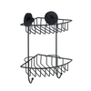 Wenko 1069609 - vac.loc hoekrek 2-lgs bari zw. | 1 stuks