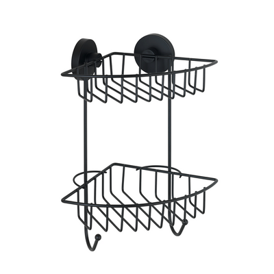 Wenko 1069609 - griglia angolare vac.loc 2 strati bari nero. | 1 pz