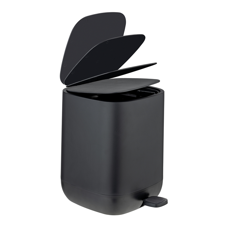 Wenko 1069577 - afvalemmer davos zw.5 ltr. ec | 1 stuks