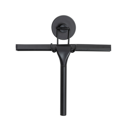 Wenko 1069602 - tergivetro per doccia Vacuum-Loc nero | 1 pz