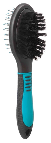 Trixie cepillo cubierta de doble lado cabello un plástico azul de plástico
