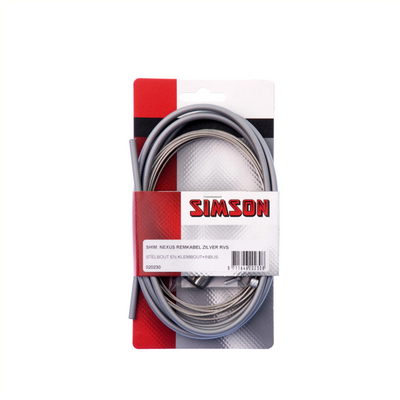 Conjunto de cable de freno Nexus RollerBrake 2250 1700 mm de plata gris