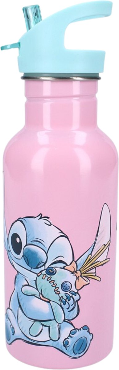 Borraccia e bicchiere scolastico Vadobag lilo stitch - rosa - acciaio inossidabile - 500 ml