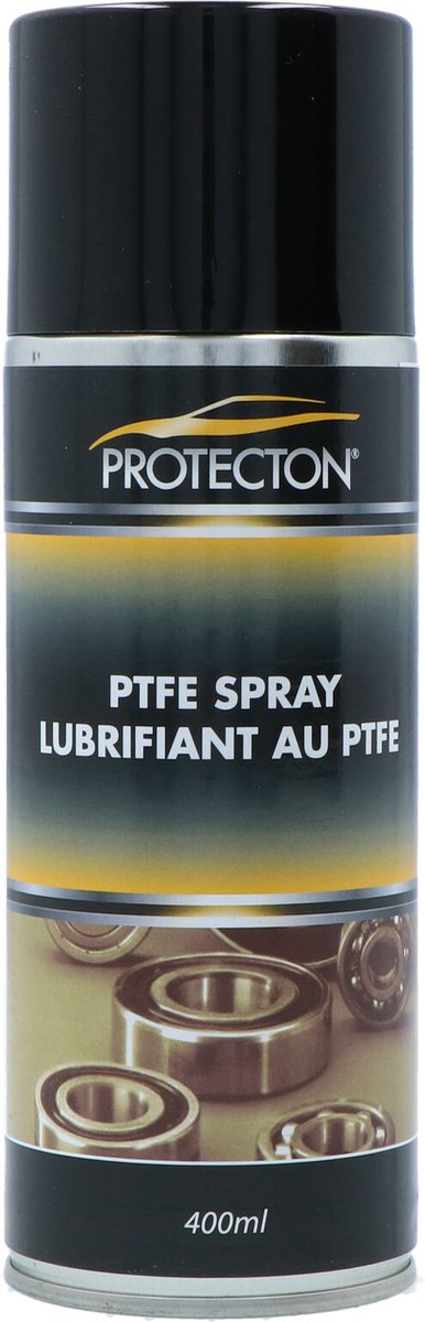 Protecton PTFE spray - excellent lubrication protection - for moving metal plastic parts - reduces wear and friction - moisture resistant, pH neutral - resistant to temperatures - 50°C to + 250°C - 400ml