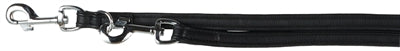Trixie Dog Leash Police Linea attivo Comfort Leather Black