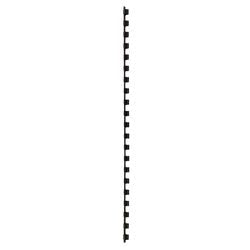 Binding spines gbc plastic a4 6mm black 25 sheets