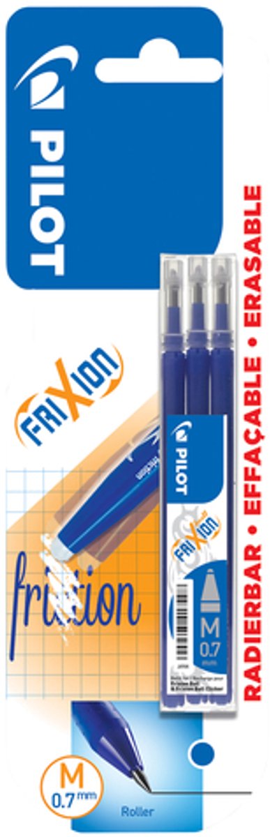 Pilot vullingen - frixion ball en frixion click - blauw 0.7mm - op blister