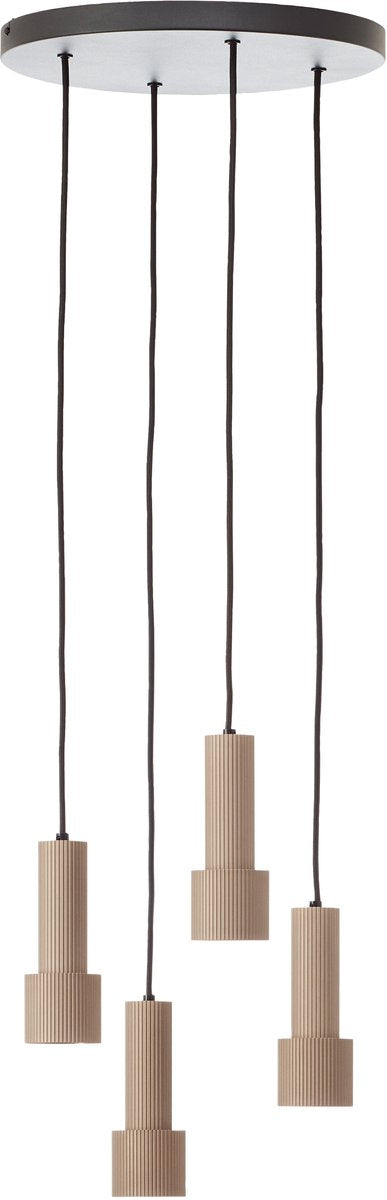 Brilliant cadiz - hanging lamp - round - led 4xgu10 - bronze - black