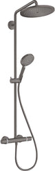 Hansgrohe croma s - showerpipe - ecosmart water saving 8 l m - Raindance Select - 280 mm - funzione 1 getto - nero opaco - con termostato e doccetta