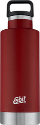 Esbit sculptor thermos bottle - 750ml - burgundy red - loop cap - leak-proof