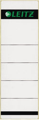 Etichetta Leitz dorso larga corta 62x192mm autoadesiva grigia - 100 pezzi